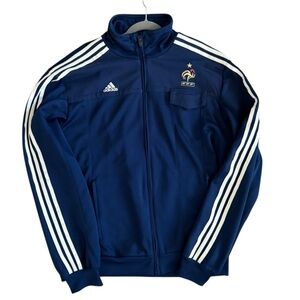 Adidas Men's French Football Federation FFF Blue Track Jacket 2XL